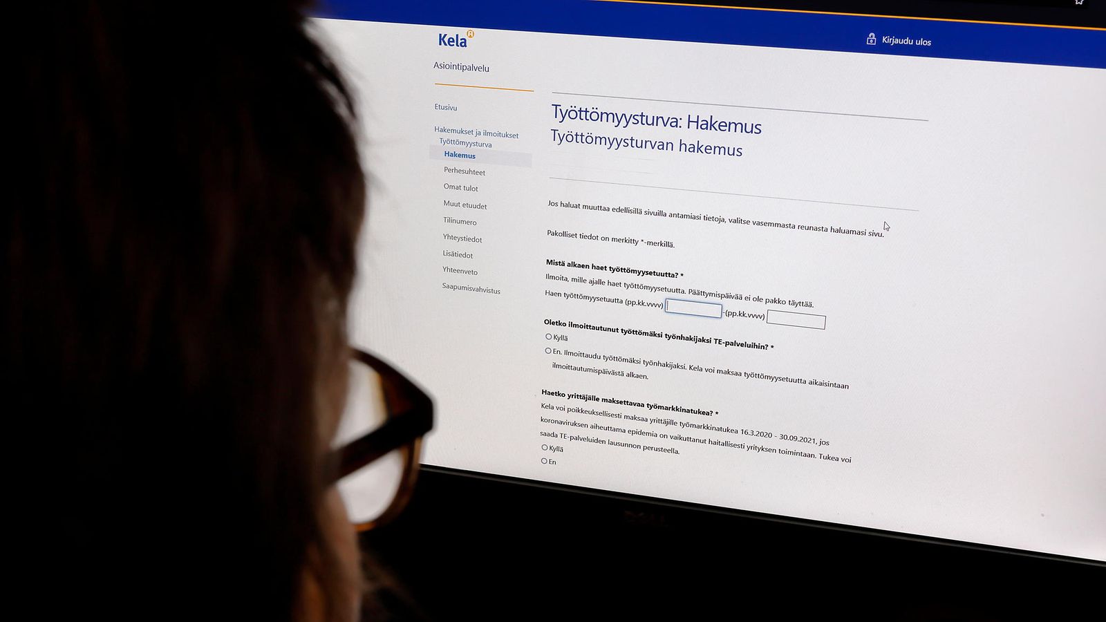 AOP työttömyys työttömyysturva kuvituskuva